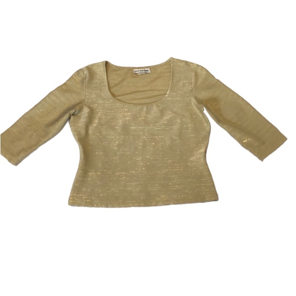 David Benjamin Vintage Gold Top Womens Size L